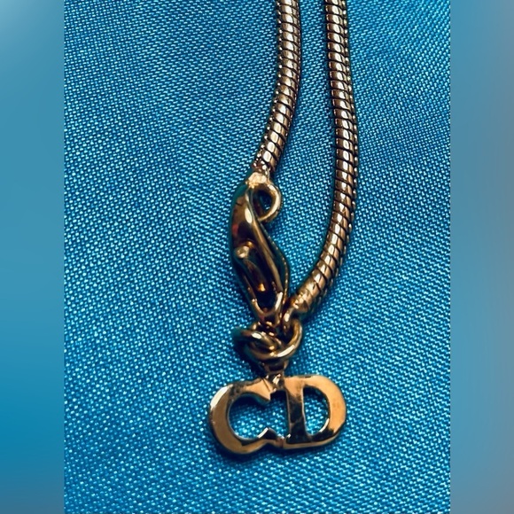 Gold Christian Dior Pendant Necklace Gorgeous! - Picture 7 of 8